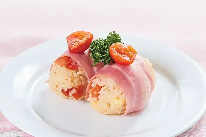 洋風ベーコン巻きおにぎり