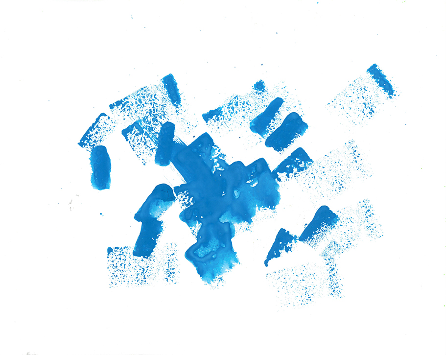 だいすきなあおいろでトントントン