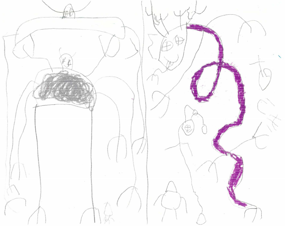 かわいいりゅう_くろとしろのあしなが